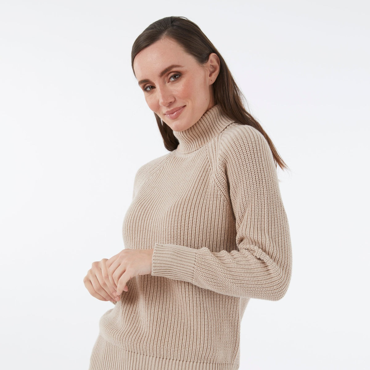 CASHMERE / COTTON SAHARA RIB ROLL