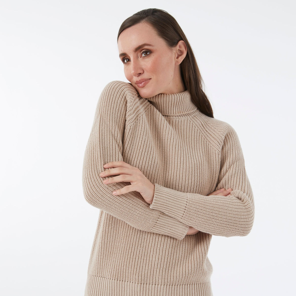 CASHMERE / COTTON SAHARA RIB ROLL