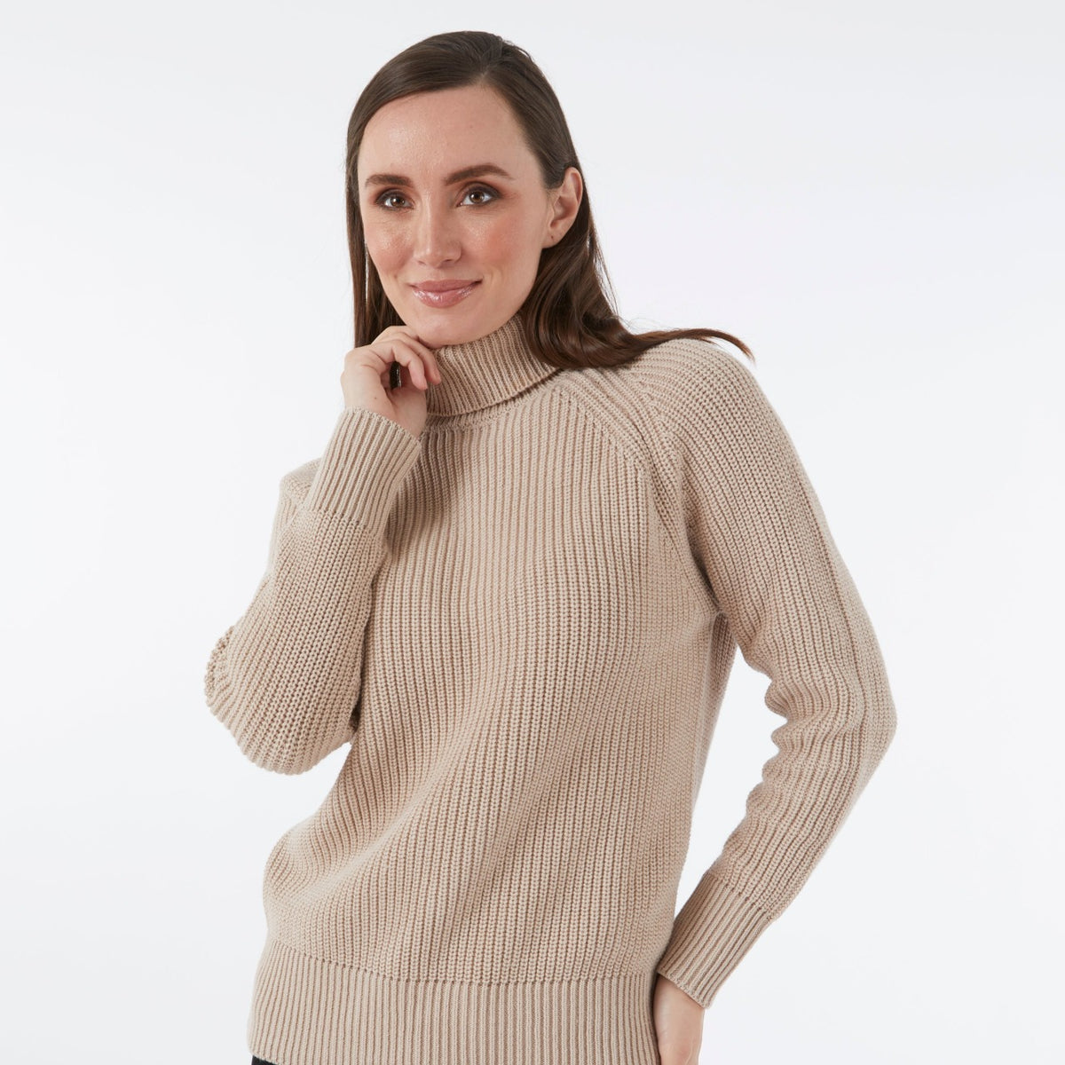 CASHMERE / COTTON SAHARA RIB ROLL