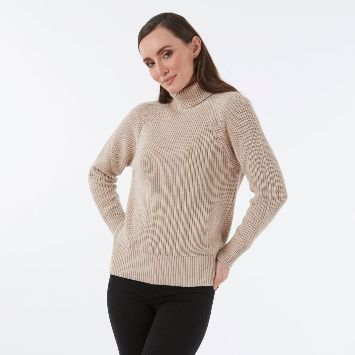CASHMERE / COTTON SAHARA RIB ROLL