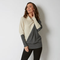 TWO TONE SLOUCHY ROLL