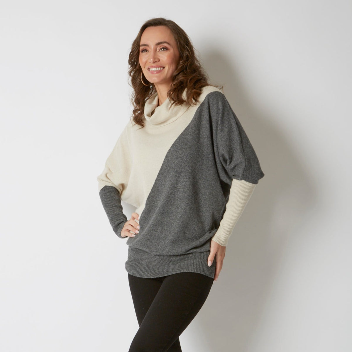 TWO TONE SLOUCHY ROLL