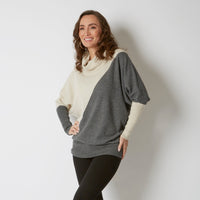 TWO TONE SLOUCHY ROLL