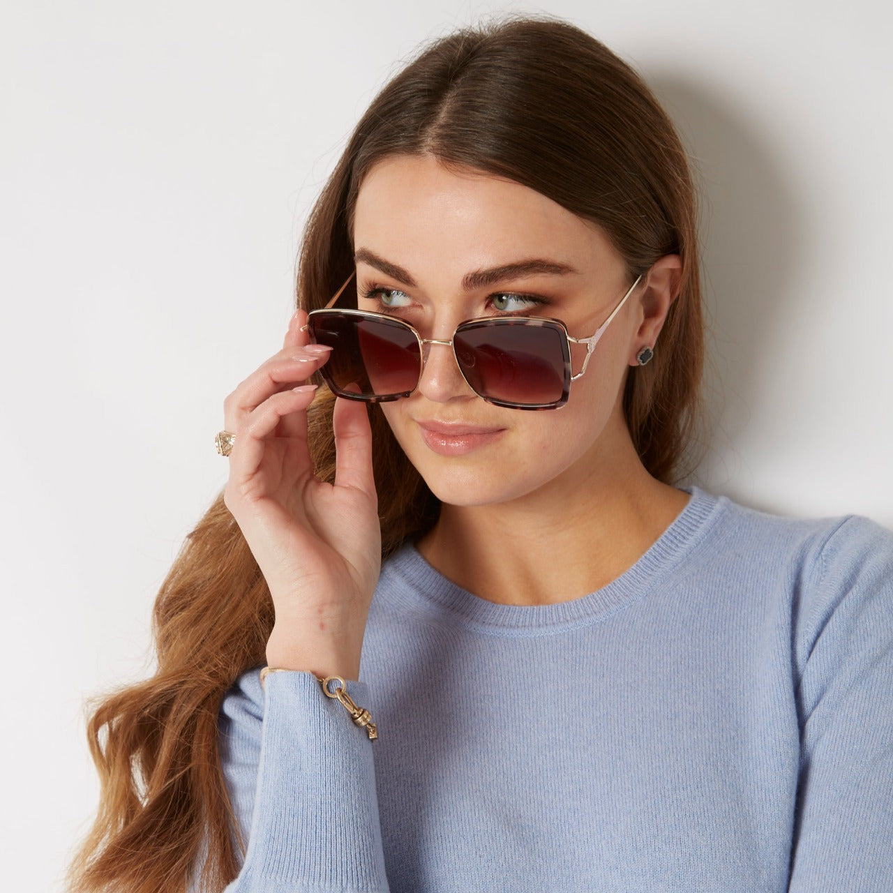 100% CASHMERE OPAL SKY CREW