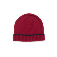 100% CASHMERE CHERRY RED BEANIE