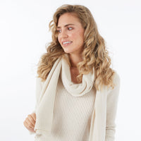 IVORY PLAIN SCARF