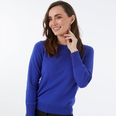 100% CASHMERE ROYAL CREW