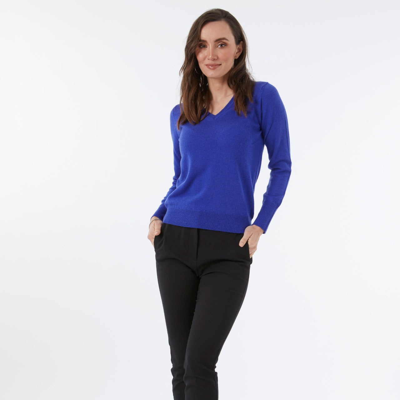 100% CASHMERE ROYAL V NECK