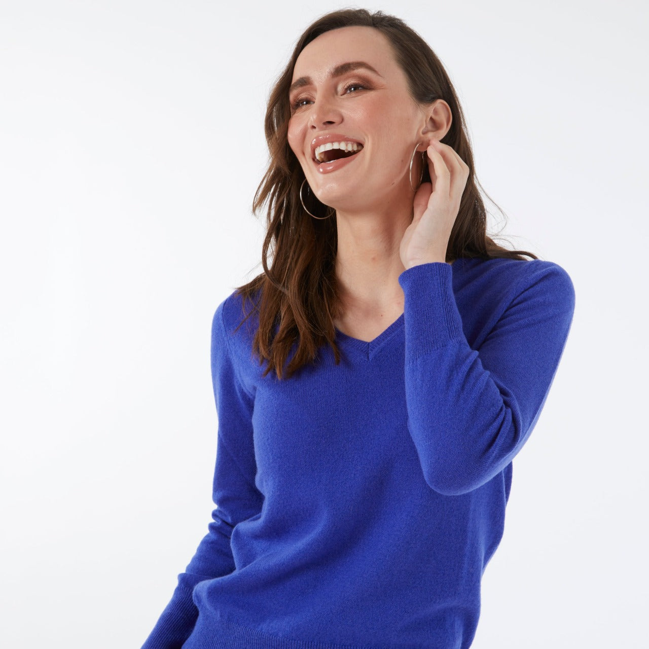 100% CASHMERE ROYAL V NECK