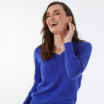 100% CASHMERE ROYAL V NECK