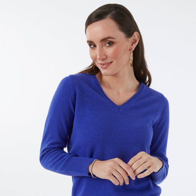 100% CASHMERE ROYAL V NECK